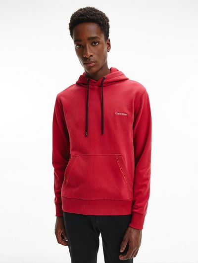 Calvin Klein Ruhák HU717030 | Calvin Klein Organic Cotton Férfi Kapucnis Pulóver Rózsaszín